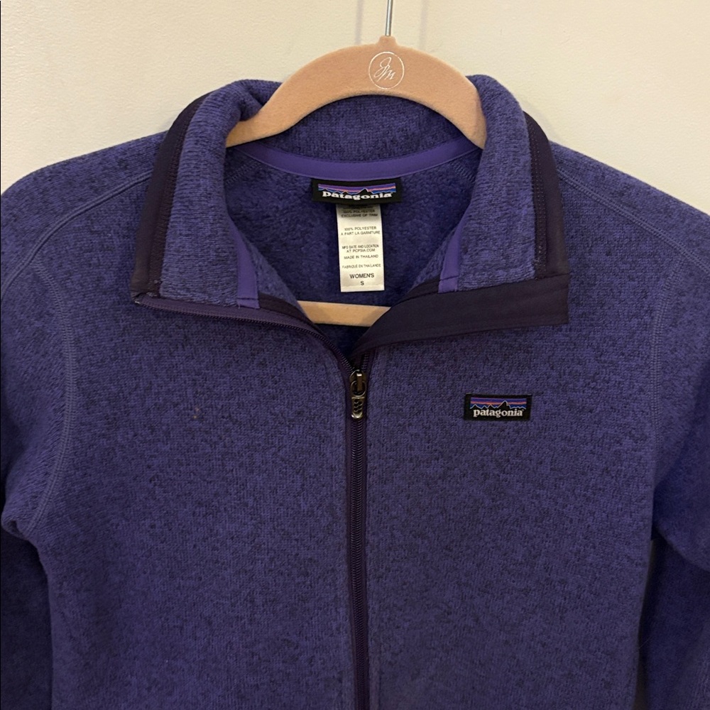 Patagonia Deep Purple Zip-Up Fleece